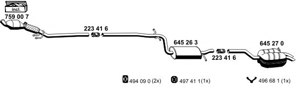 ERNST 190041 Exhaust System